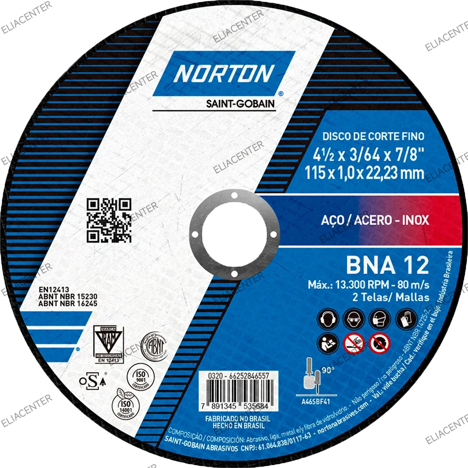 DISCO DE CORTE 4"1/2 NORTON