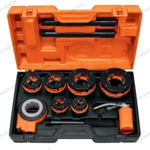 JUEGO DE TARRAJA PARA TUBO NPT 1/2 A 2" TRUPER (13071) X 9 PZS