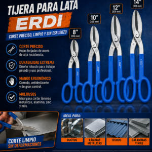 TIJERA PARA LATA ERDI 8" A 14" GERMANY