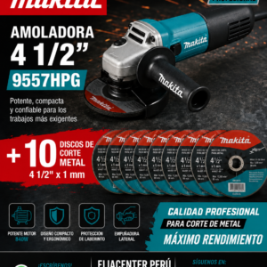 AMOLADORA ELECTRICA 840W MAKITA 4"1/2